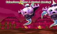A Calamitous Armor that's distracted/dancing.