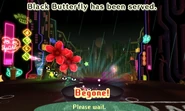 A Black Butterfly defeated by Monster Dinner.
