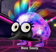 The Boss Snurp in battle.