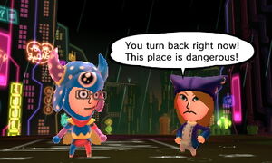 The Ex-Dark Lord at New Lumos, warning the party's leader to stay away.