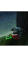 A Mage Goblin reading for an Apple Jelly.