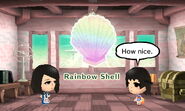 The Air-headed Mii kind of happy with the gift.