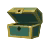 An opened chest in the overworld.