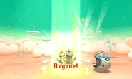 A Robo-Pengy defeated by Righteous Anger.