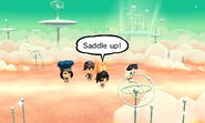 The Air-headed Mii's dialogue at the start of exploration.