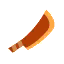 A cartoon dagger with a white outline.