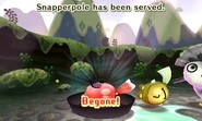 A Snapperpole defeated by Monster Dinner.