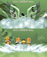 The Snow Griffin's magic attack.