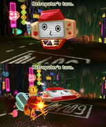 The Retroputer attacks a Mii.