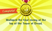 The golden medal granted after completion on 3DS.