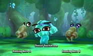 Encountering A Donnut Touchshroom along with two Running Noses.