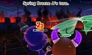 The Spring Breeze attacking a Mii.