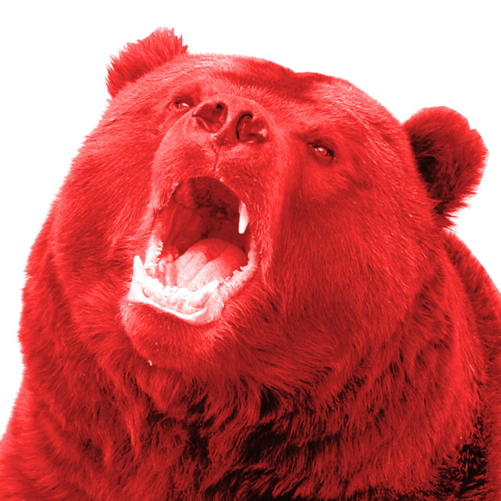 "Red bear" - image created in Shedevrum
