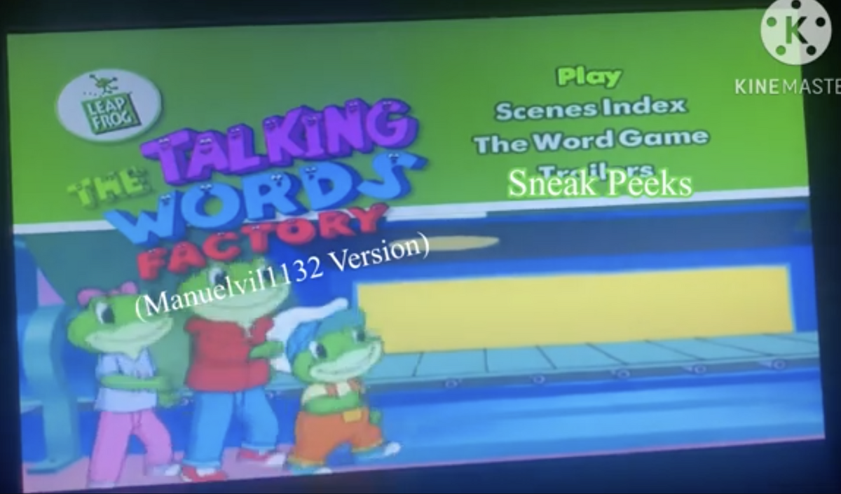 LeapFrog The Talking Words Factory (Manuelvil1132 Version) (DVD Menu