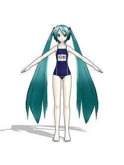 Miku Hatsune Swimsuit (Gouriki) | MikuMikuDance Wiki | Fandom