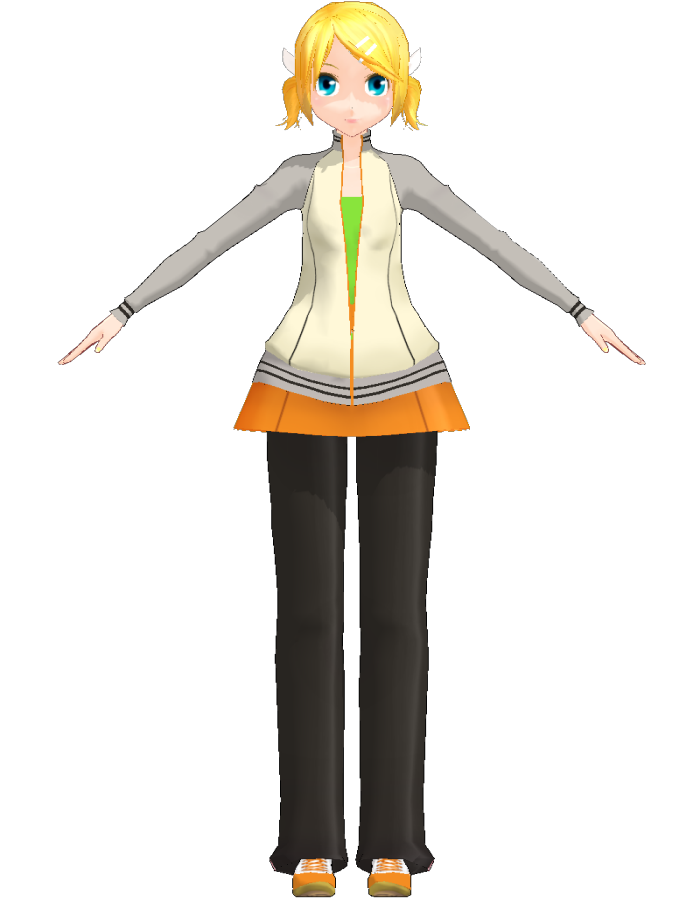 Rin Kagamine Casual Wear (Uri) | MikuMikuDance Wiki | Fandom