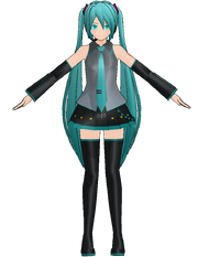 Example, Miku model by .