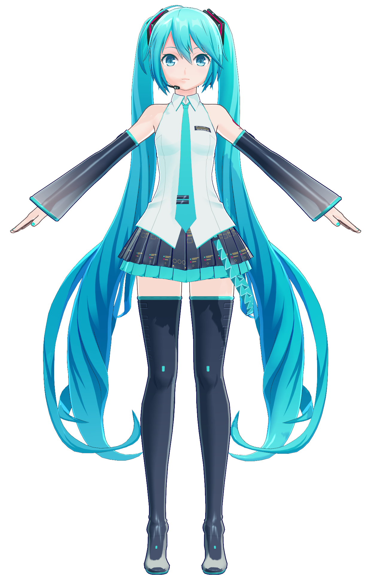 Miku Hatsune V3 (Dot) | MikuMikuDance Wiki | Fandom