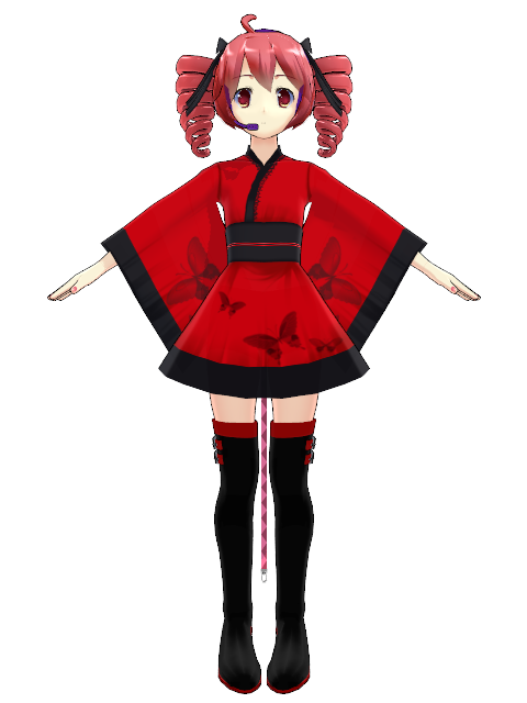 Teto Kasane Kimono (Nanami) | MikuMikuDance Wiki | Fandom