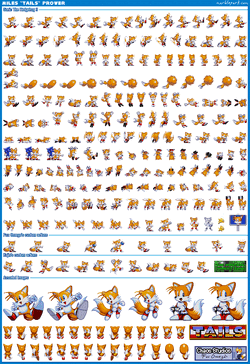 sonic tails sprites