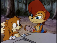 Satam Tails and Sally helping out together