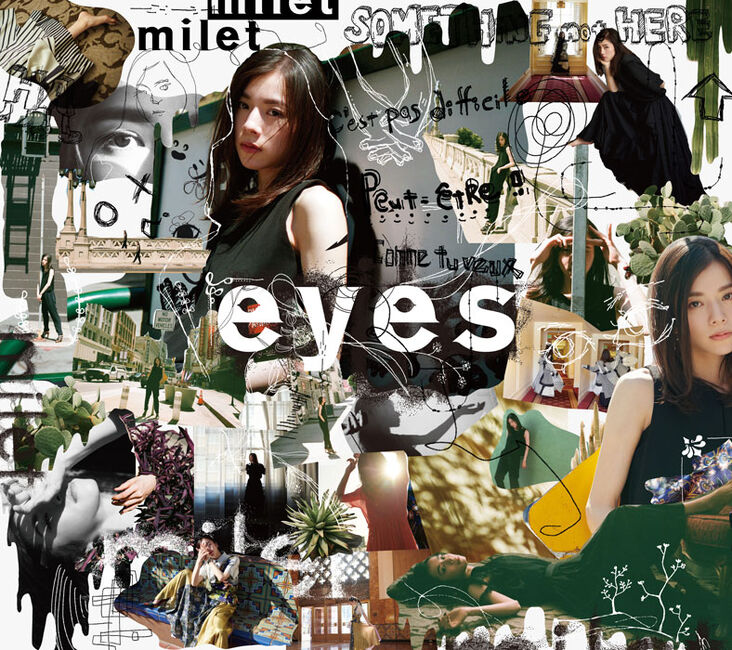 milet アルバム「eyes」と「visions」 のステッカー ミュージシャン
