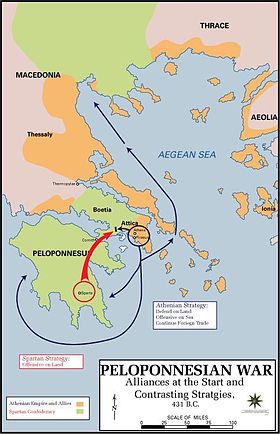Cartina Grecia Guerra Del Peloponneso