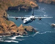 C-130 Hercules over Santa Cruz Island