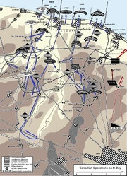 Canadian advances on D-Day
