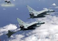 J-10C's of the Pakistan Air Force in formation