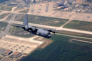 AC-130U Spooky gunship over Hurlburt Field