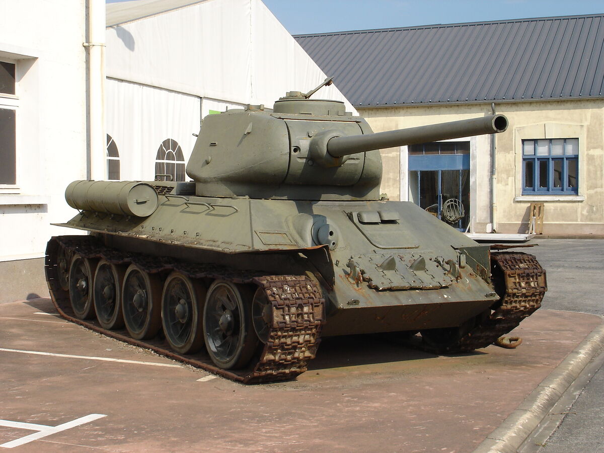 Pink Tank in South London. It's a Russian T34 mark 85 made in 1944