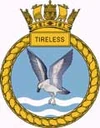 HMS Tireless crest