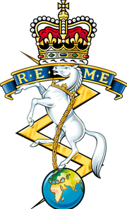 REME cap badge