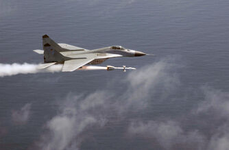 Mig 29 firing AA-10