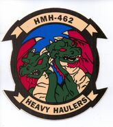 The lead Marine Corps Squadron HMH-462 from LPH-3