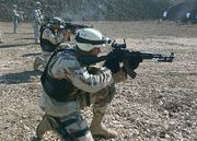 Iraqi soldier with AKM