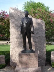 Rudder's statue on the Texas A&M University campus in College Station, Texas