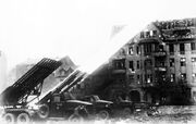 Russian artillery fire in Berlin