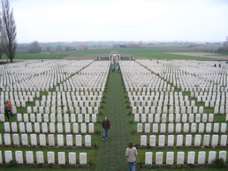 View from top of Tyne Cot