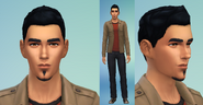 Castor as a Sims 4 character