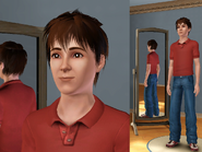 Samson as a Sims 3 character (in Create-a-Sim)