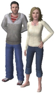 The Cruz Family as Sims 3 characters