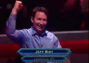 Jeff Birt as a contestant on the 10th Anniversary series