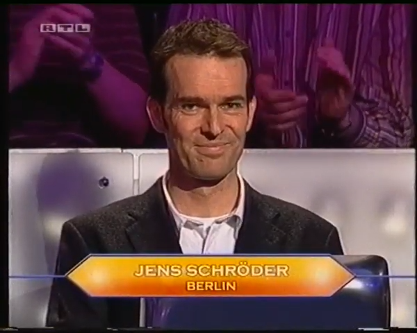 Jens Schröder | Who Wants To Be A Millionaire Wiki | Fandom