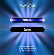 Main menu (Australia 2001)