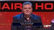 Alex Alexander second time in hot seat.