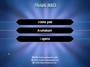 Main menu (Finland 2001)