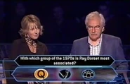Celebrity contestants Des Lynam and Mary Nightingale decided to give up their 50:50 lifeline in order to get the Flip lifeline.