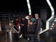 Yevgeny Zhumanov signing autographs for the contestants.